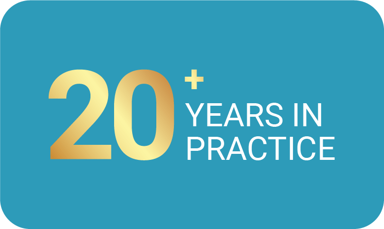 20+ Years in Practice